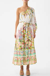 Camilla: CAMILLA One Shoulder Dress with Blouson Sleeve - The Call of Catalonia