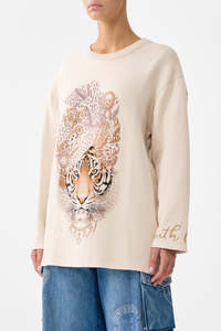 Camilla: CAMILLA Boxy Crew Neck Jumper - Aranjuez Animalia
