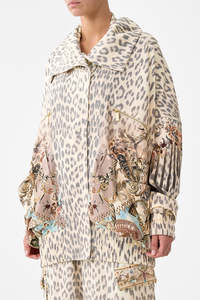 CAMILLA Oversized Jersey Parker Jacket - Aranjuez Animalia