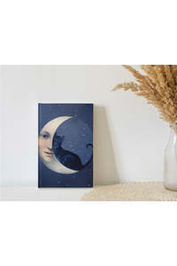 Gifts: Moon Cat - Lined Journal
