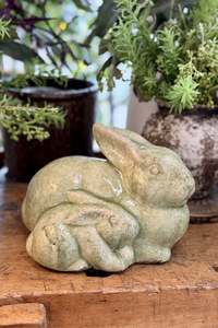 Homewares: Green Ceramic Bunny
