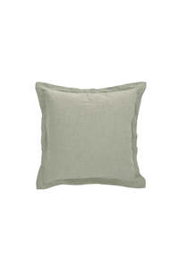Soft Washed Linen Cushion - Sage