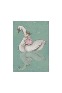 Cards: Card - Girl & Swan