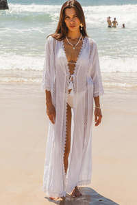 New Arrivals Fashion: I AM PYLGRYM Eliza Robe - White
