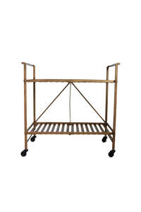 Furniture: Brass Bar Trolley