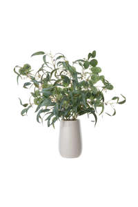 Small Faux Eucalyptus & Gumnut