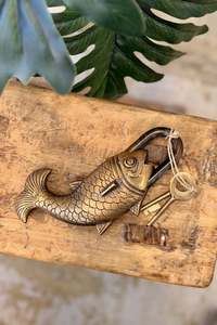 Large Brass Fish Lock
