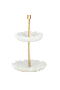 Tropical House: Floreat Marble 2 Tier Stand