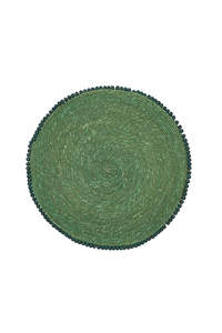 Tropical House: Vacay Beaded Seagrass Placemat - 38cm Green