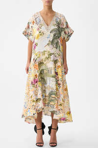 Camilla: CAMILLA V Neck Kaftan with Drop Waist - The Architects of Alcazar