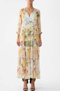 Camilla: CAMILLA Long Gathered Panel Dress - The Architects of Alcazar