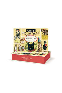 Games And Jigsaw Puzzles: Vintage Cats Stationary Set