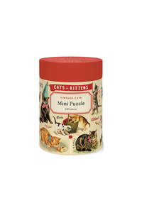 Games And Jigsaw Puzzles: Vintage Cats Mini Puzzle