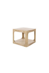 Open Frame Side Table Natural