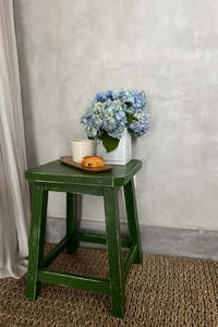 Green Square Stool