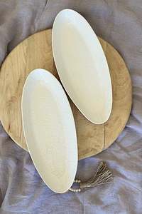 Wonki Ware: WONKI WARE Bamboo Platter Medium - Lace