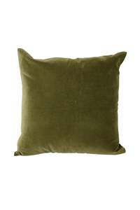 Olive Green Velvet Cushion