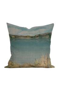 Homewares: Island Summer Linen Cushion
