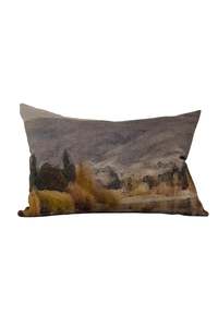 Cushions Throws: Lake Hayes Linen Lumbar Cushion