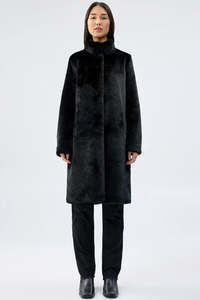 UNREAL FUR Raven Coat - Black