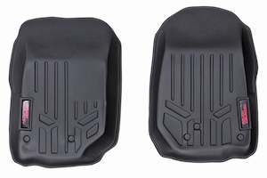 Floor Mats: Floor Mats Front 4 Door Jeep Wrangler Unlimited 2WD/4WD (2007-2013)