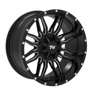 Tw Wheels: TW Sword Gloss Black with Milled Accents