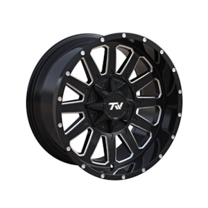 Tw Wheels: TW Triangle Gloss Black with Milled Accents