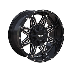 TW Spear Offset Gloss Black with Milled Accents