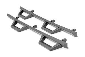 Steps: Jeep Contoured Drop Steps 07-18 Wrangler JK Unlimited 4 Door Rough Country