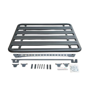 4wd Accessories: PX1/2/3 Ranger Aluminium Flat Roof Tray – Black Powdercoated