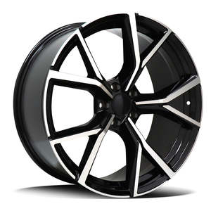 21 Wheels: Replica Vw 5677 Black Polished