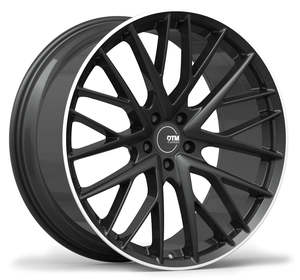 DTM Forged Series 6046 Satin Black Milled Edge