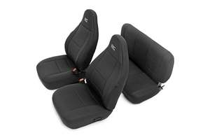 Interior 1: Seat Covers Front and Rear Jeep Wrangler TJ 4WD (1997-2002)