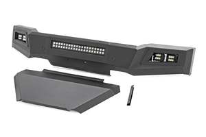 High Clearance Front Bumper LED Lights & Skid Plate Chevy Silverado 1500 (19-22)