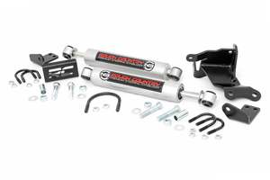 Rough Country: N3 Steering Stabilizer Dual 2.5-8 Inch Lift Jeep Gladiator JT/Wrangler JL (18-26)