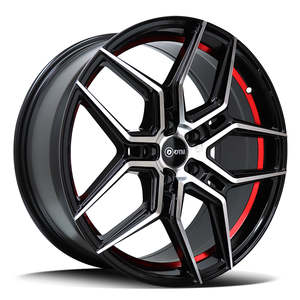 Wheels: DTM Alberto Black Polish Face