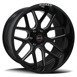 22 Wheels: Diezel 5465 W903-B Gloss Black Milled