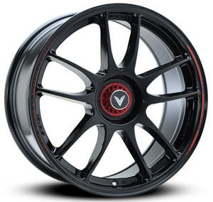 Lenso VNK Super-GT Venom Gloss Black Red Stripe