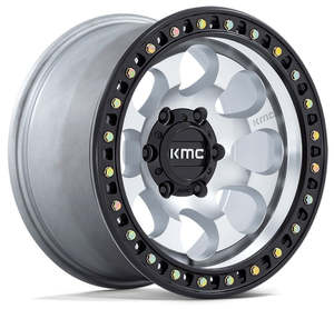 KMC XD Km550 Machined Satin Black Lip