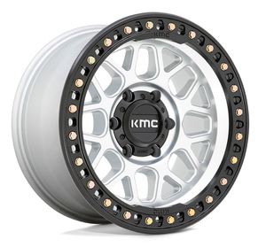 Wheels: KMC XD Km549 Machined Satin Black Lip