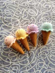 Crochet Ice Cream Set 4pcs