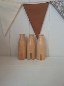 Wood Set of Drink Bottles English Set - Seconds