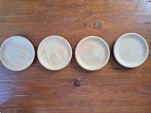 Wood Play Range: Wooden Plate Set 4pcs