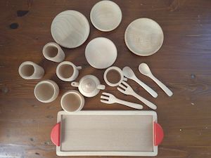 Wood Play Range: Wooden Tea Set 16pcs