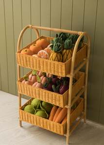 Products: Rattan Market Shelf Stand