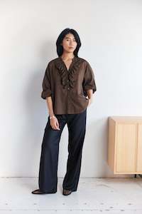 All: Jane Blouse in Cacao Cotton Voile