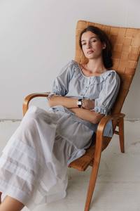 All: Field Skirt in White Cotton Lawn