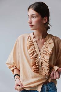 Jane Blouse in Camel Liberty {Beautiful Imperfection}