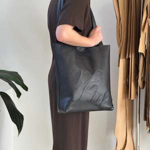 Ingrid Unraveled Tote - Black