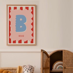 Digital Downloads: ABC Custom Name Print (Cherry) - digital download